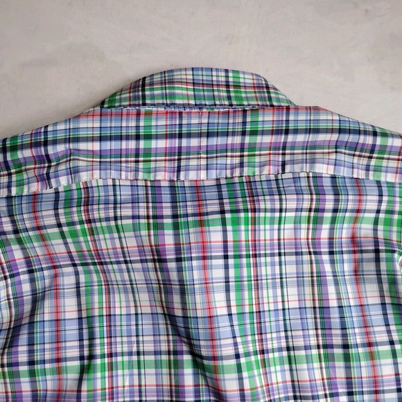 Ralph Lauren Performance Shirt Large Mens Wicking Plaid Button Down Preppy Golf - Picture 9 of 11